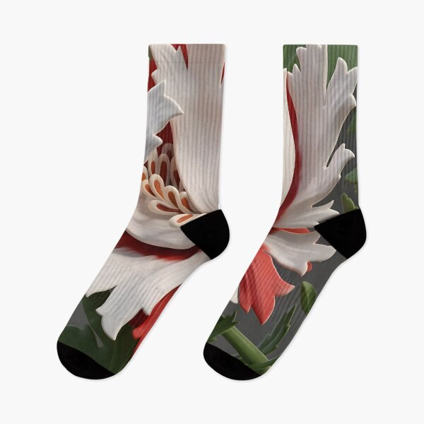 Item preview, William Morris Honeysuckle Red and White Flower designed and sold by Vicky Brago-Mitchell®.