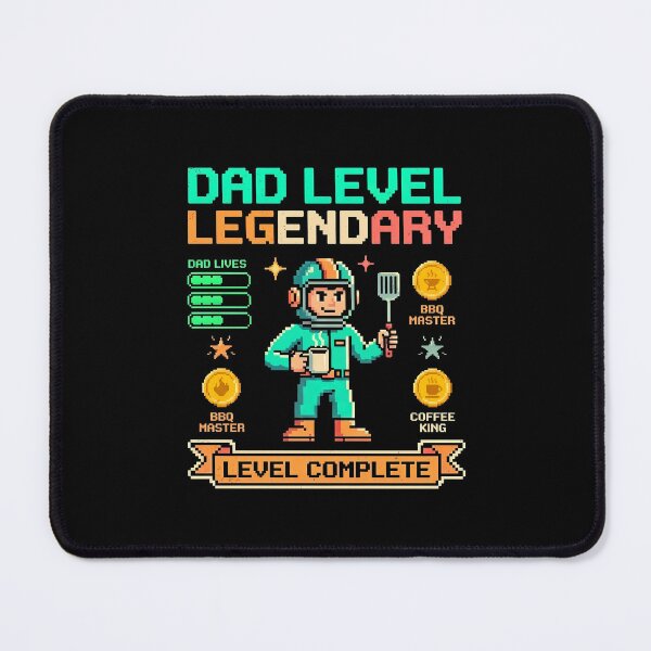 Item preview, Fathers Day | Dad Level Legendary – Retro Arcade Gaming Father’s Day Design designed and sold by DesignDoodleArt.