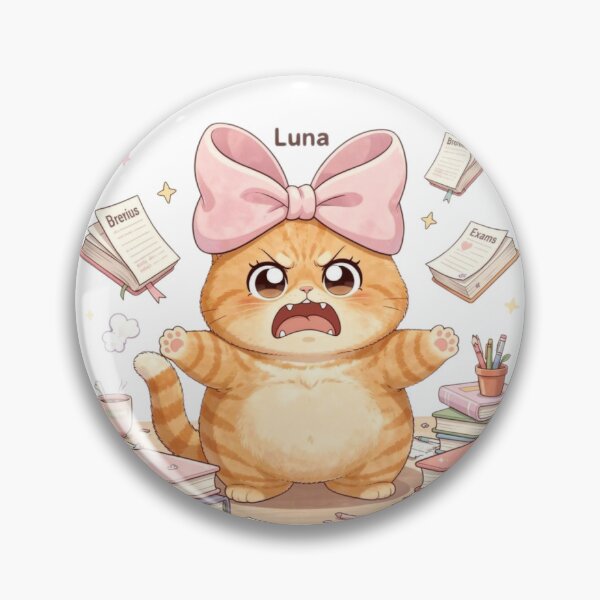 Item preview, Angry Study Cat Exam Meltdown designed and sold by Moody Vibes Studio.