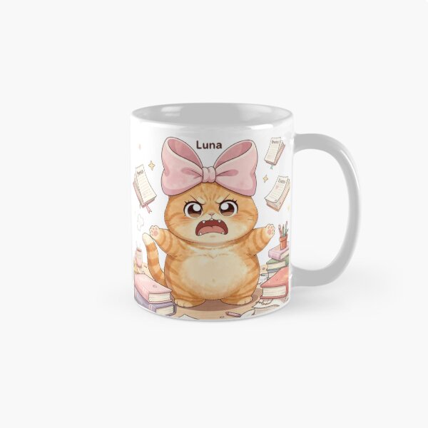 Item preview, Angry Study Cat Exam Meltdown designed and sold by Moody Vibes Studio.