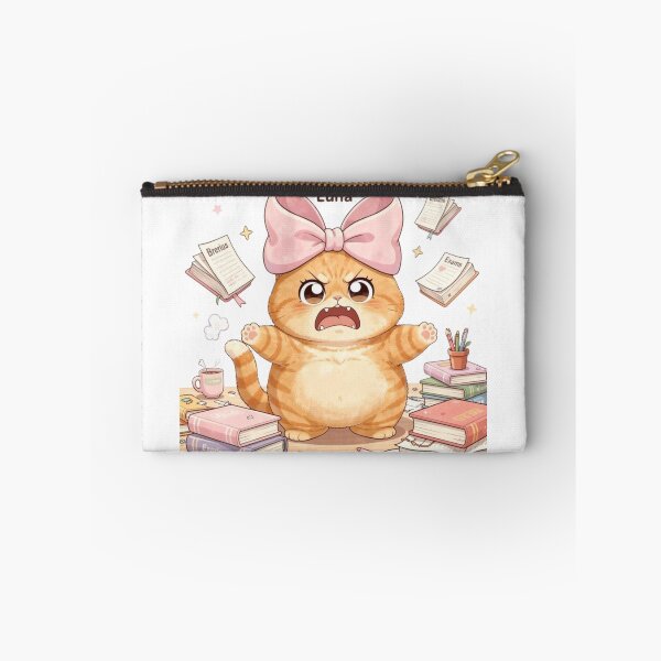 Item preview, Angry Study Cat Exam Meltdown designed and sold by Moody Vibes Studio.
