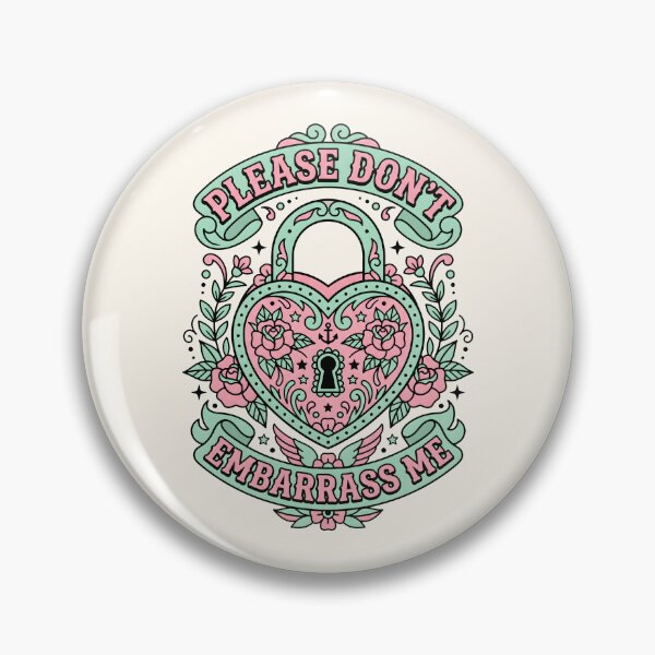 Item preview, Traditional Heart Padlock Dont Embarrass Me Tattoo designed and sold by SplashTastic.