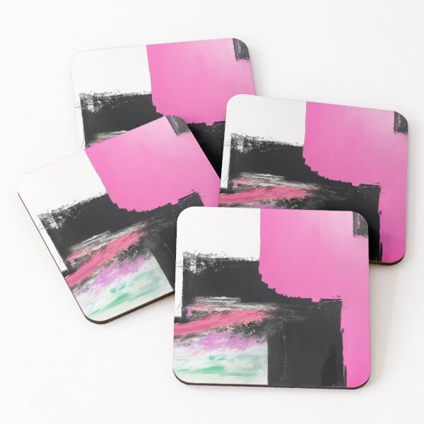 Item preview, Abounding Love: Pink, White, And Black Abstract Art designed and sold by DEC02.