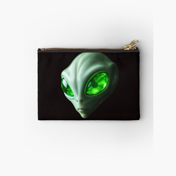 Item preview, Retro UFO Alien Glowing  Emerald Eyes Extraterrestrial designed and sold by highvibz72.