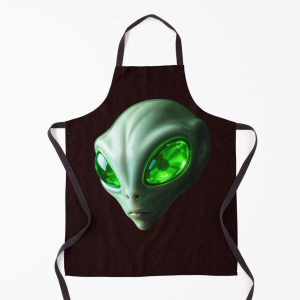 Item preview, Retro UFO Alien Glowing Emerald Eyes Extraterrestrial designed and sold by highvibz72.