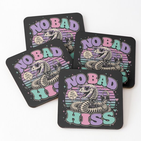 Item preview, No Bad Hiss Skeleton Snake Goth T-Shirt – Not Today Sweetie Pastel Goth Snake designed and sold by printedartgoods.