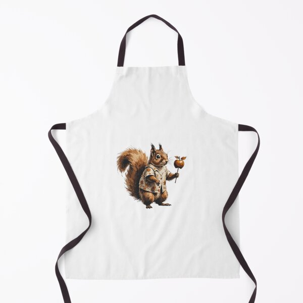 Item preview, Autumn Squirrel with Caramel Apple designed and sold by AQUILAKREO.