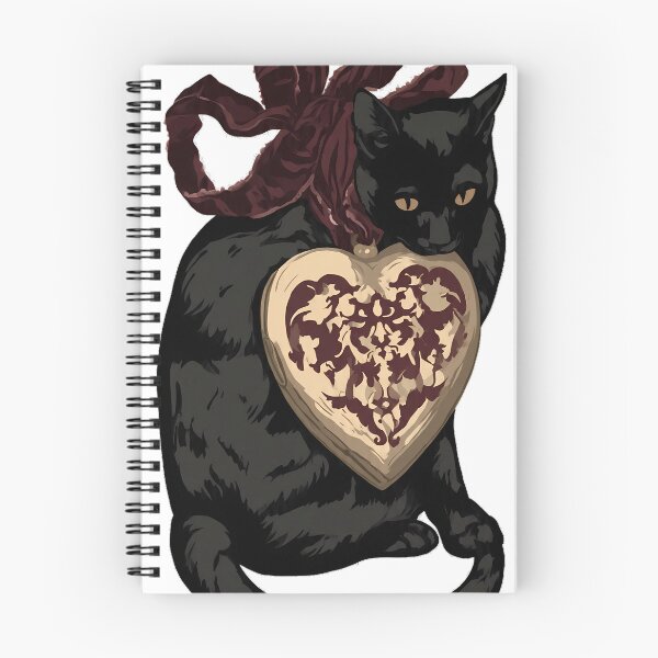 Item preview, Velvet Locket Black Cat designed and sold by IllumeInk.