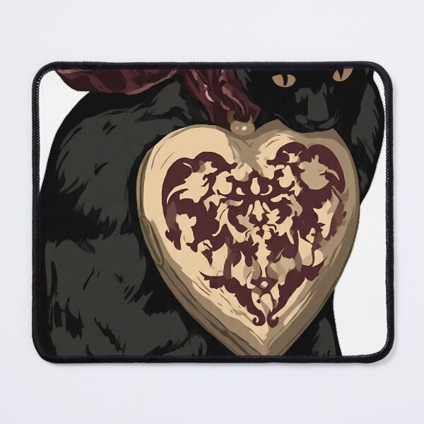 Item preview, Velvet Locket Black Cat designed and sold by IllumeInk.