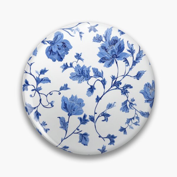 Item preview, Royal Delft Blue Floral Branches Portuguese Inspired Pattern designed and sold by GrinGalore.