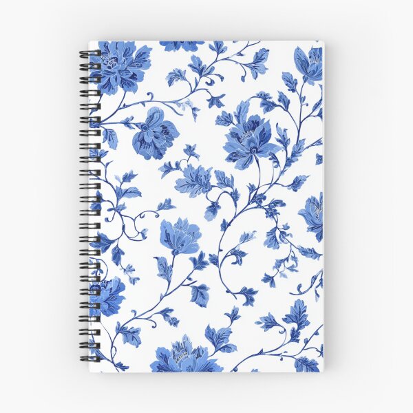 Item preview, Royal Delft Blue Floral Branches Portuguese Inspired Pattern designed and sold by GrinGalore.