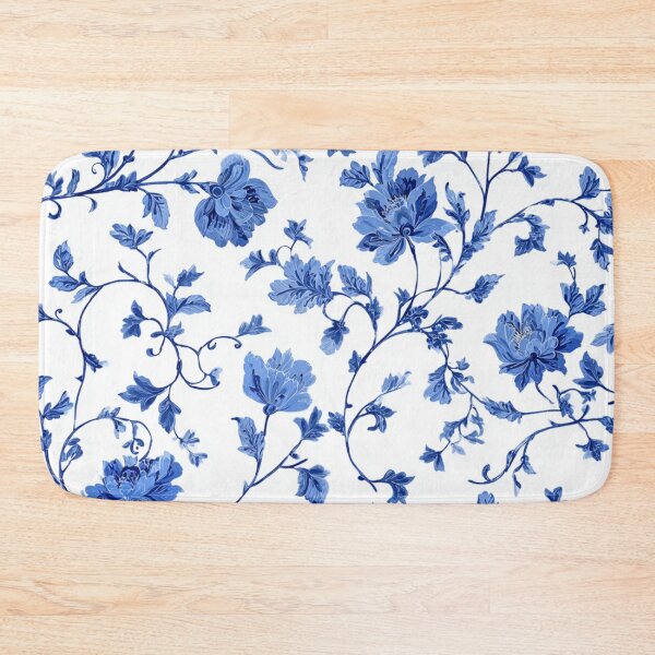 Item preview, Royal Delft Blue Floral Branches Portuguese Inspired Pattern designed and sold by GrinGalore.