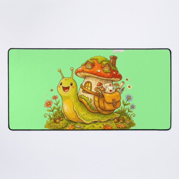 Item preview, Cute Snail Mail Postman - Mushroom House Snail Sticker Art designed and sold by MT-Hub | Cute Aesthetic Art, Stickers & Phone Cases.