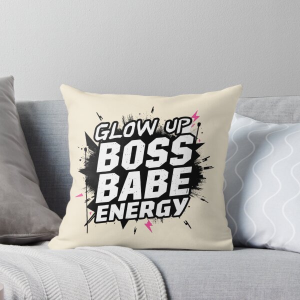 Item preview, Glow Up Boss Babe Energy. Trendy Feminist Girl Power Motivational Typography Design designed and sold by Aarvya Fashion Club ( A.F.C ).