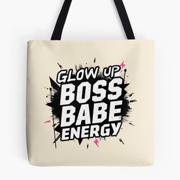 Item preview, Glow Up Boss Babe Energy. Trendy Feminist Girl Power Motivational Typography Design designed and sold by Aarvya Fashion Club ( A.F.C ).