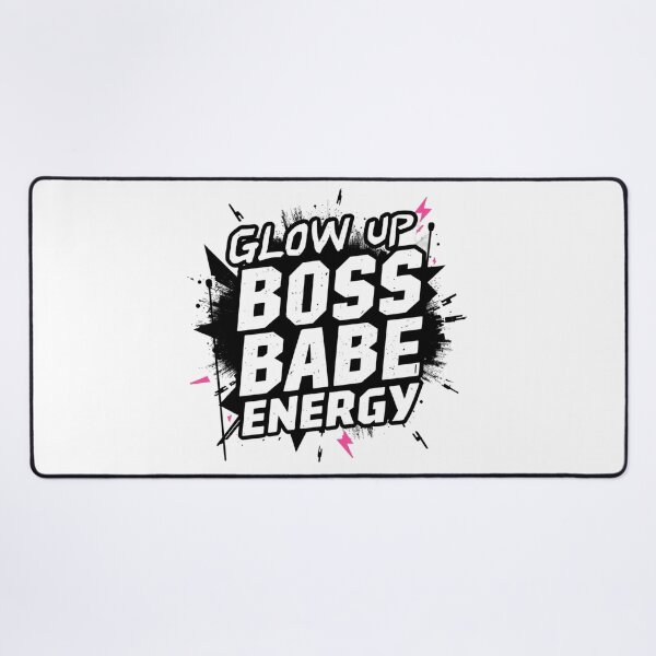 Item preview, Glow Up Boss Babe Energy. Trendy Feminist Girl Power Motivational Typography Design designed and sold by Aarvya Fashion Club ( A.F.C ).