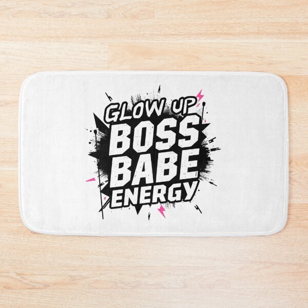Item preview, Glow Up Boss Babe Energy. Trendy Feminist Girl Power Motivational Typography Design designed and sold by Aarvya Fashion Club ( A.F.C ).