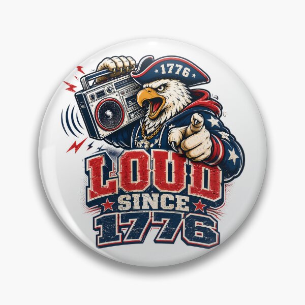 Item preview, Loud Since 1776 American Eagle Patriotic Streetwear designed and sold by chattsuede.