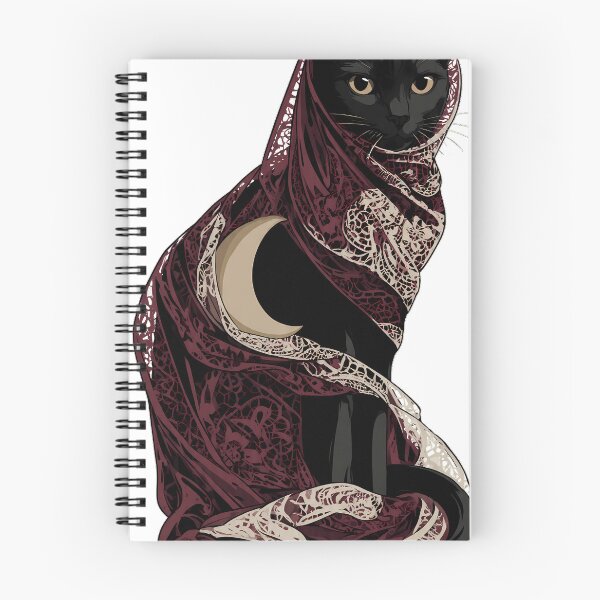 Item preview, Moon Veil Black Cat designed and sold by IllumeInk.