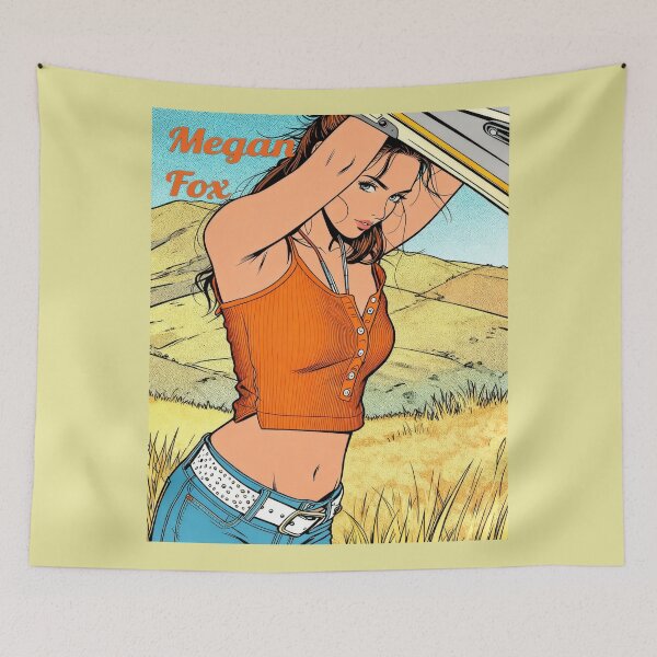 Item preview, Megan Fox Comic Style Pop Art Poster designed and sold by Vicky021.