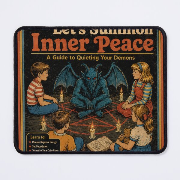 Item preview, Let’s Summon Inner Peace – A Guide to Quieting Your Demons designed and sold by 4TinyPaws.