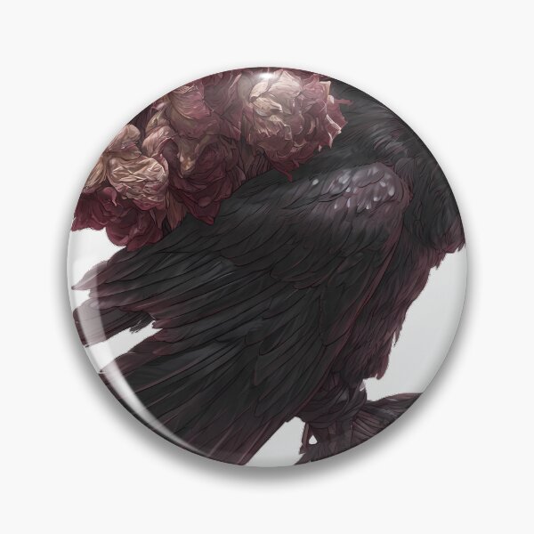 Item preview, Mourning Bouquet Raven designed and sold by IllumeInk.