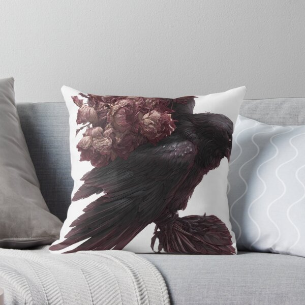 Item preview, Mourning Bouquet Raven designed and sold by IllumeInk.
