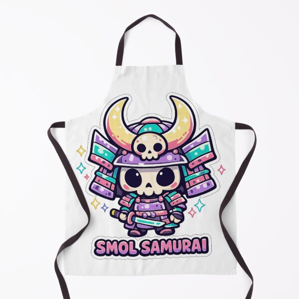 Item preview, Smol Samurai Kawaii Skeleton Warrior Pastel Armor Sticker designed and sold by Ecocrushstudio.