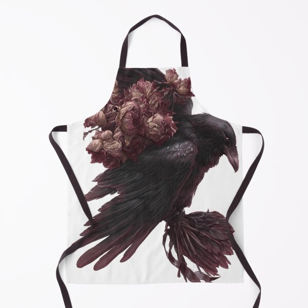Item preview, Mourning Bouquet Raven designed and sold by IllumeInk.