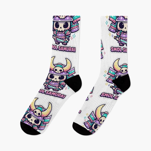 Item preview, Smol Samurai Kawaii Skeleton Warrior Pastel Armor Sticker designed and sold by Ecocrushstudio.