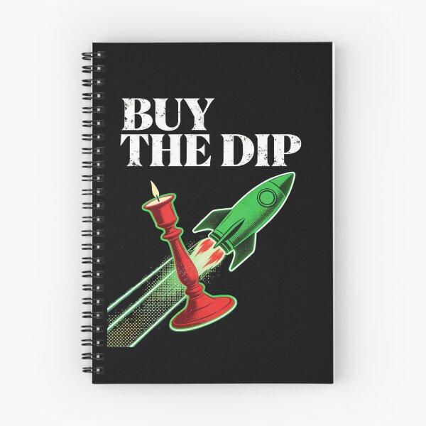 Item preview, BUY THE DIP Retro Trading T-Shirt | Crypto & Stock Market Trader Design designed and sold by ZafranOnline.