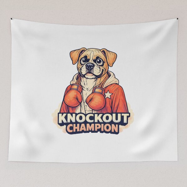 Item preview, Bulldog Knockout Champion Boxing Gloves Tee designed and sold by SoftSproutstu.
