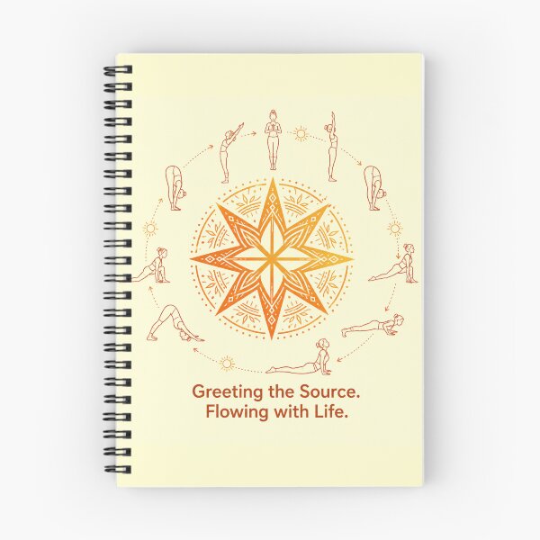 Item preview, Greeting the Source. Flowing with Life. | Alatir Sun Salutation Design designed and sold by InnerwayStudio.