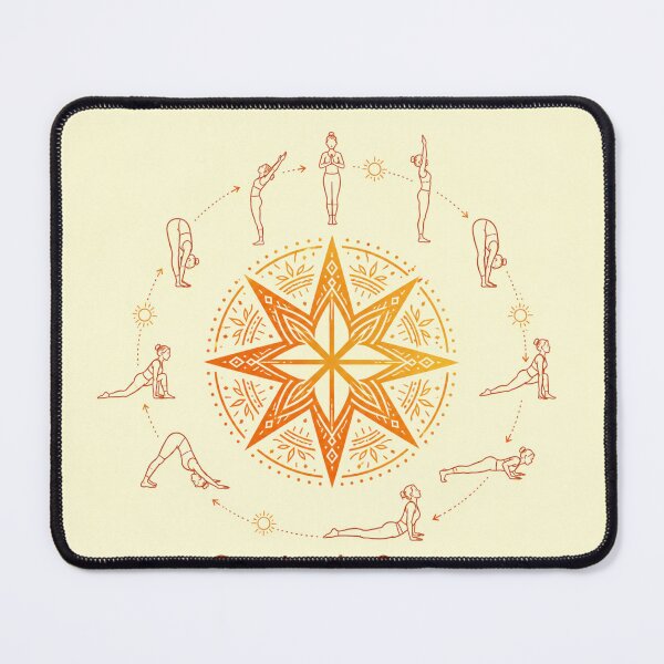 Item preview, Greeting the Source. Flowing with Life. | Alatir Sun Salutation Design designed and sold by InnerwayStudio.