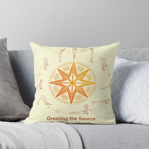 Item preview, Greeting the Source. Flowing with Life. | Alatir Sun Salutation Design designed and sold by InnerwayStudio.