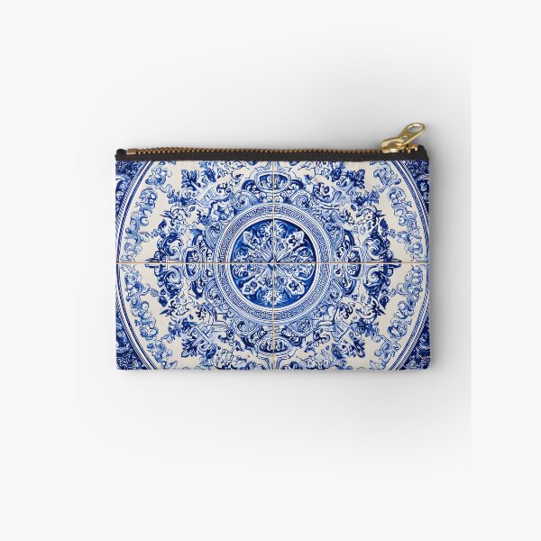 Item preview, French Porcelain Royal Delft Blue Portuguese Inspired Pattern designed and sold by GrinGalore.