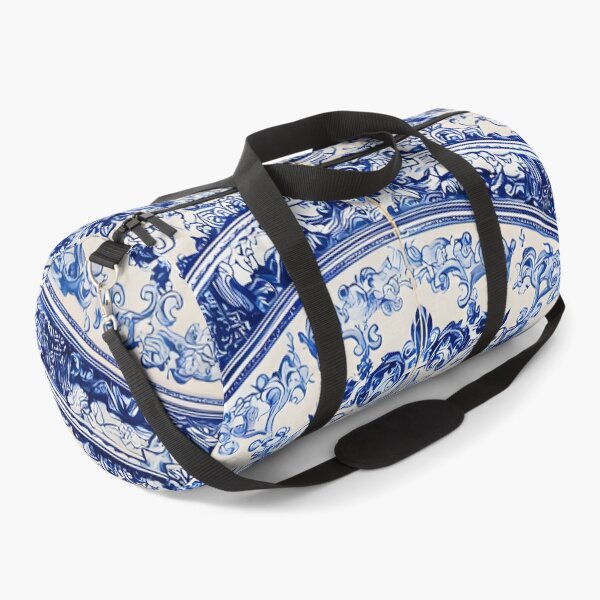 Item preview, French Porcelain Royal Delft Blue Portuguese Inspired Pattern designed and sold by GrinGalore.
