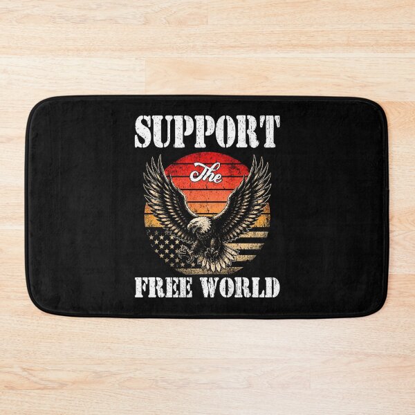 Item preview, Support The Free World Liberty Shield Emblem - Patriotic Western Values Freedom - Distressed Retro Minimalist  designed and sold by Jt41.