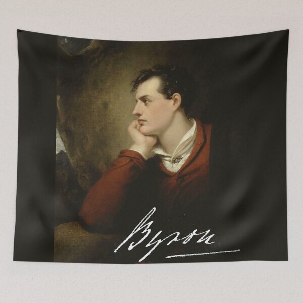 Item preview, Lord Byron Portrait Art Print | Romantic Poet Vintage Painting designed and sold by Grand Illusions.