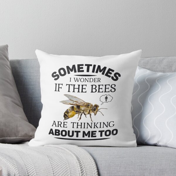 Item preview, Thinking About Bees Funny Honeybee Meme designed and sold by HBDStudio.