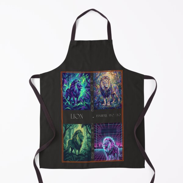 Item preview, Retro 80s Neon Glowing Lion & Jungle Wildlife designed and sold by SubhAksara.