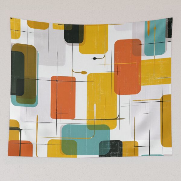 Item preview, Mid-Century Modern Abstract - Vintage 1950s - Retro Modernist Art designed and sold by GrinGalore.