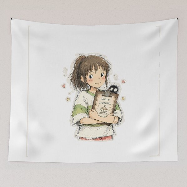 Item preview, CHIHIRO RUSTY CAROUSEL CLIPBOARD designed and sold by LIS AND MELIVERSO.