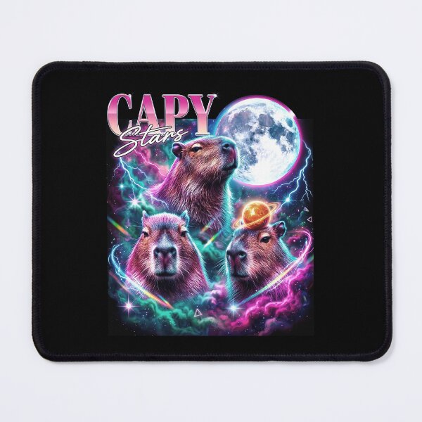 Item preview, Three Capybara Moon Star Funny Capybara Meme  designed and sold by brocknanart.
