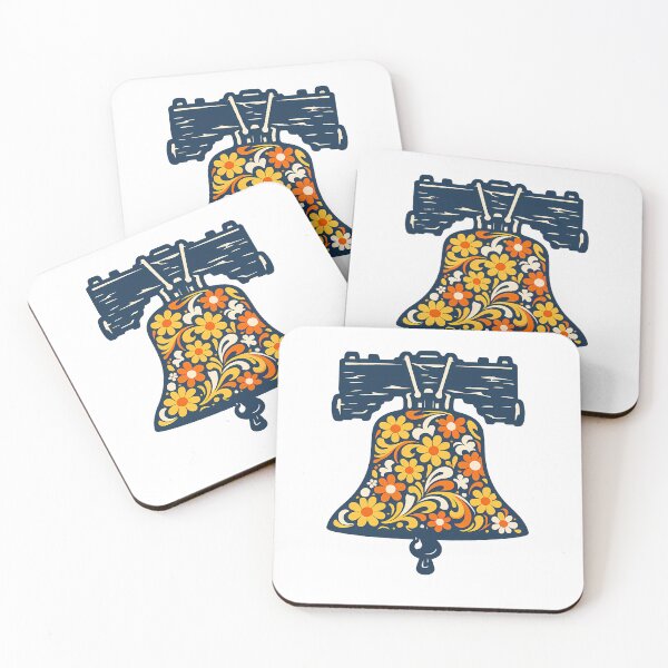 Item preview, Groovy Liberty Bell Floral Vintage Philadelphia Aesthetic designed and sold by chattsuede.