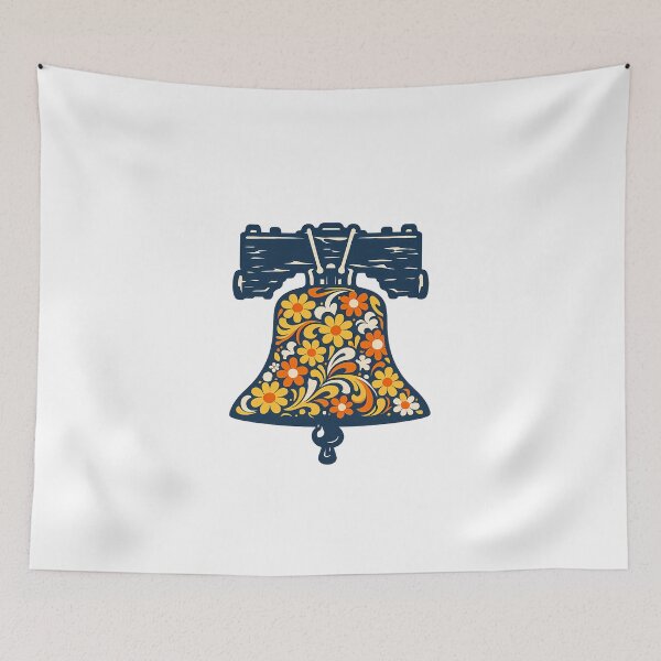 Item preview, Groovy Liberty Bell Floral Vintage Philadelphia Aesthetic designed and sold by chattsuede.