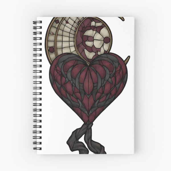 Item preview, Stained Glass Heart Moon designed and sold by IllumeInk.