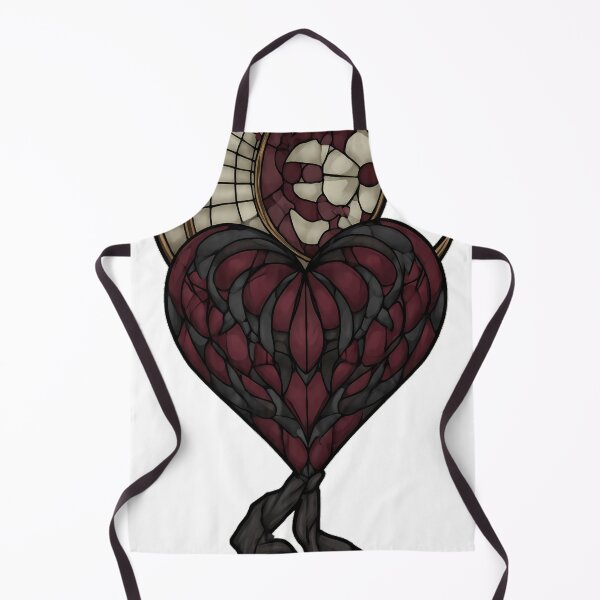 Item preview, Stained Glass Heart Moon designed and sold by IllumeInk.