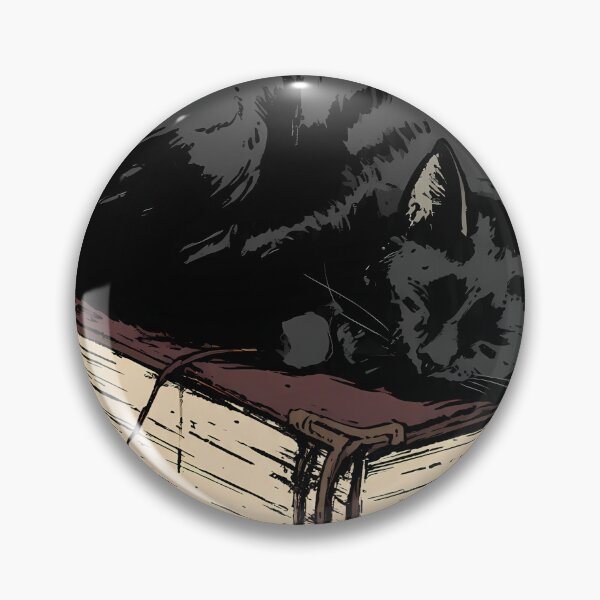 Item preview, Bookish Black Cat Moon designed and sold by IllumeInk.