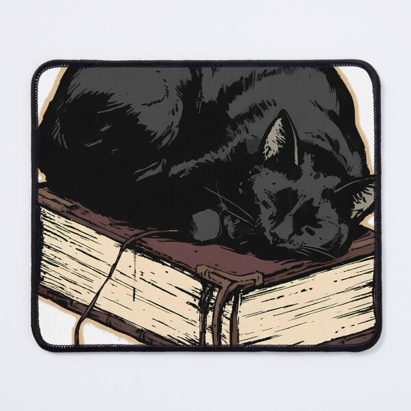 Item preview, Bookish Black Cat Moon designed and sold by IllumeInk.